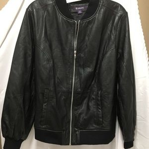 Black Leather Bomber 20W
